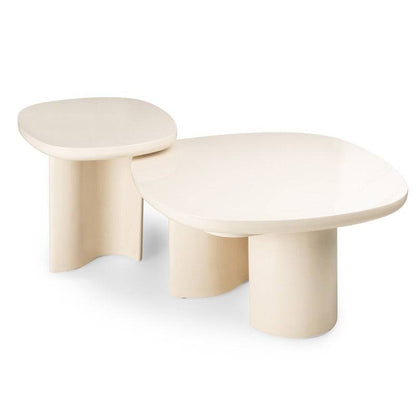 Tavolo PUREL 80 cm Beige Chiaro Lucido
