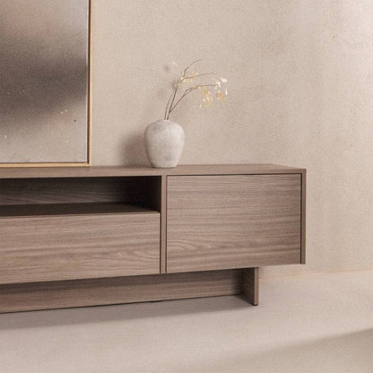 TV-Schrank ANSO mit zwei Türen und Schublade, Perl-Eiche