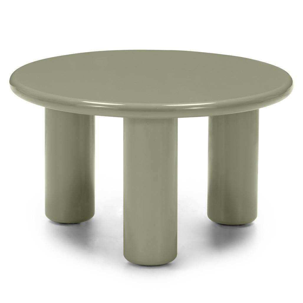 Tavolino Caffè LECREL 60 cm, oliva, lucido