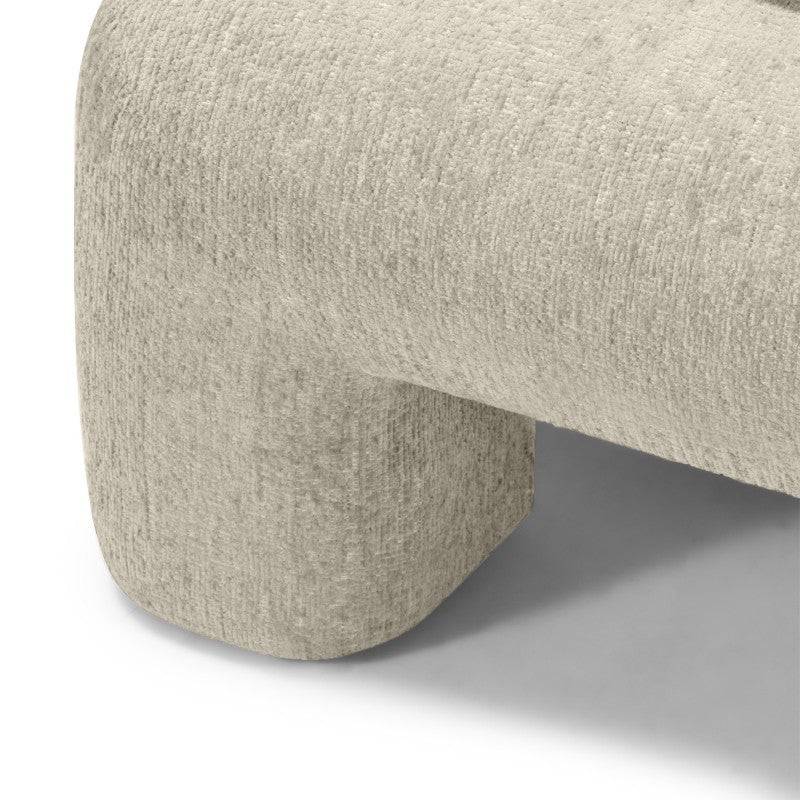 ROLLAND Letto Imbottito 160x200 cm Grigio Chiaro