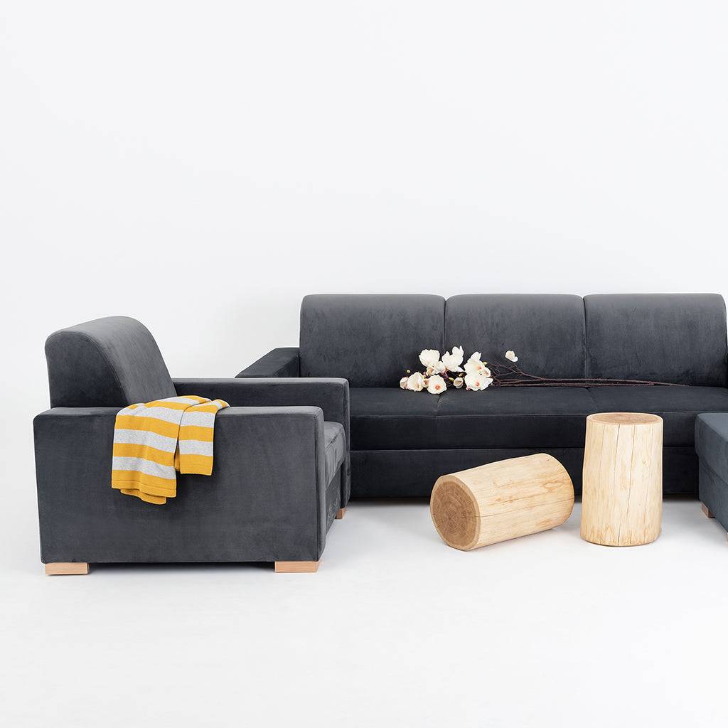 Poltrona STABLE Grigio Lilla