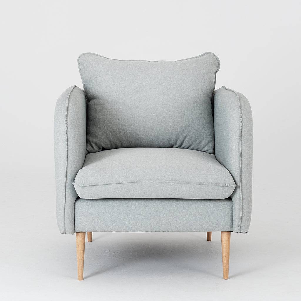 Sessel POSH WOOD - Platin, Natur