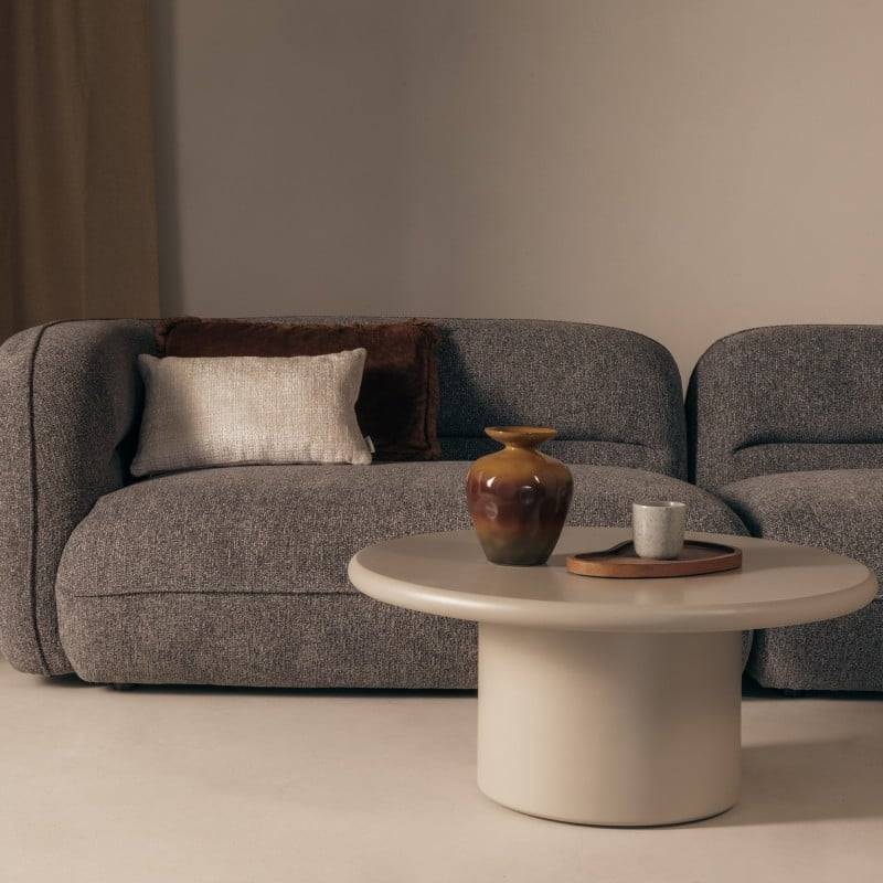 Tavolino ARDO 80 cm, beige scuro, opaco