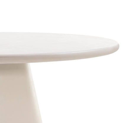 Tavolo da pranzo ADEL 120 cm rotondo, ecru microcemento