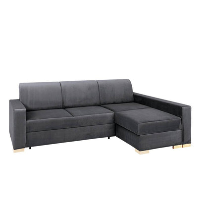Eckschlafsofa STABLE R - Grau Lila
