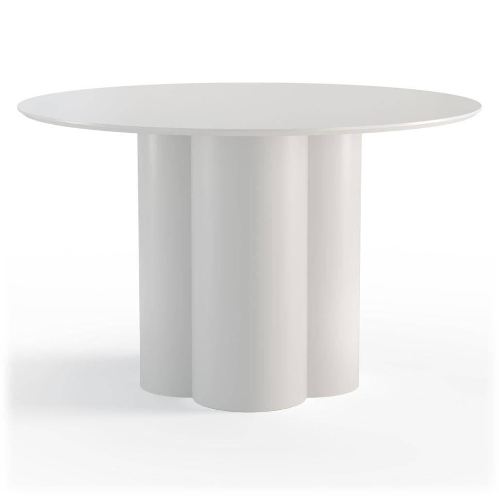 Tavolo da pranzo rotondo COLONA, grigio-beige