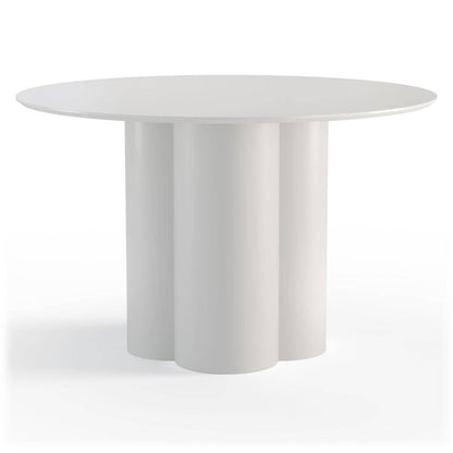 Tavolo da pranzo rotondo COLONA, grigio-beige
