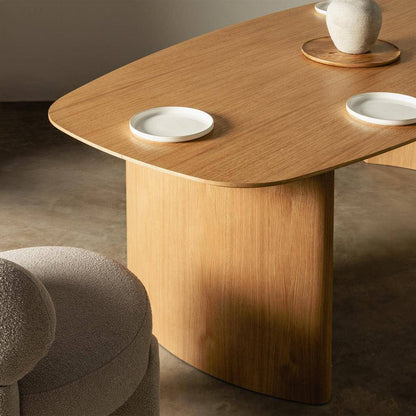 Esstisch MARIS 200 cm, oval, Naturfurnier Eiche