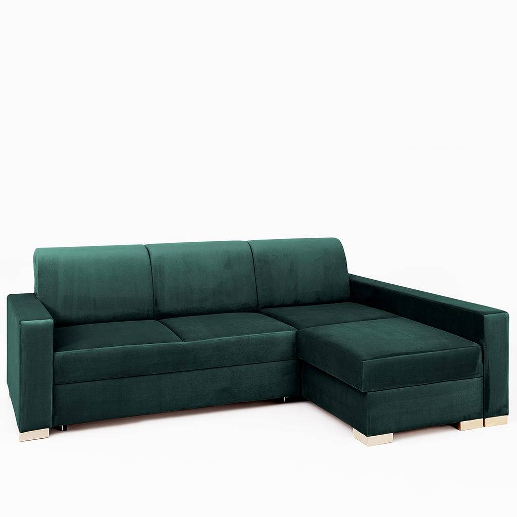 Eckschlafsofa STABLE R – Avocado