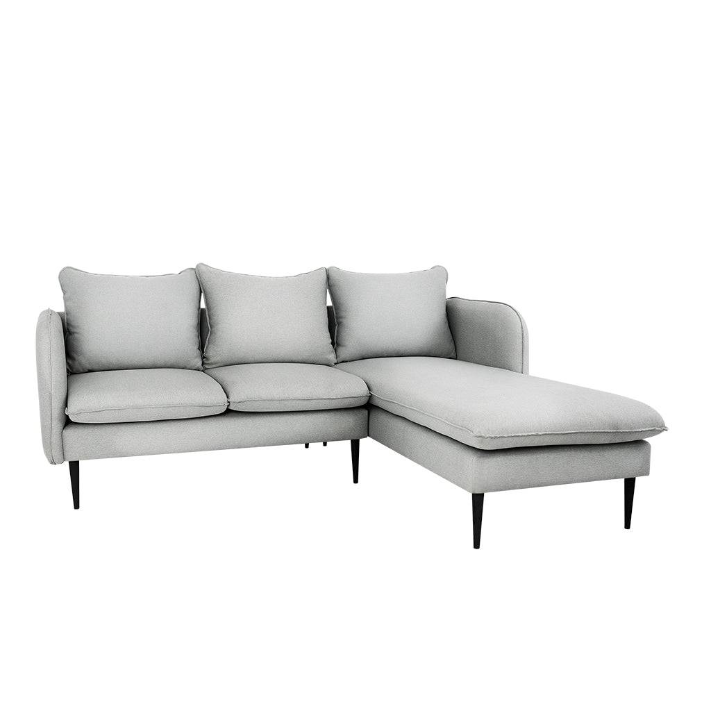 Divano Angolare POSH P Nero - Platino