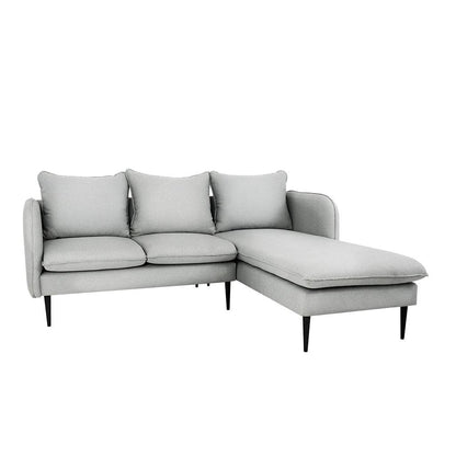 Divano Angolare POSH P Nero - Platino