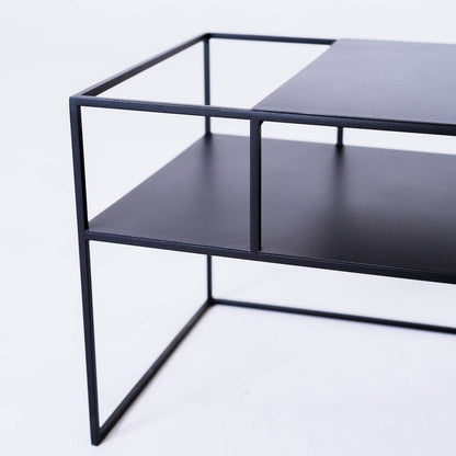 Tavolo RTV SENSO FLOWER METAL 170x45 L - nero