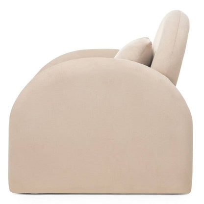 Loungesessel JADA hellbeige Samt