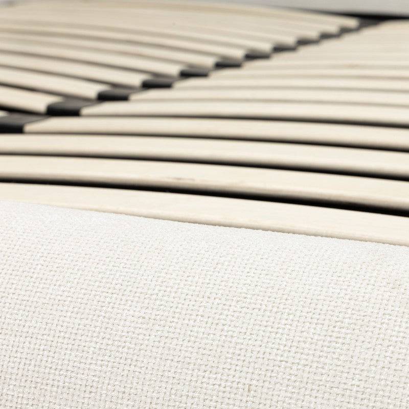Letto imbottito LUMIN 160x200 cm, beige chiaro