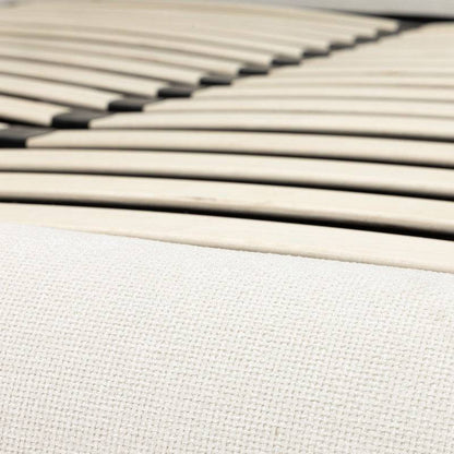 Letto imbottito LUMIN 160x200 cm, beige chiaro