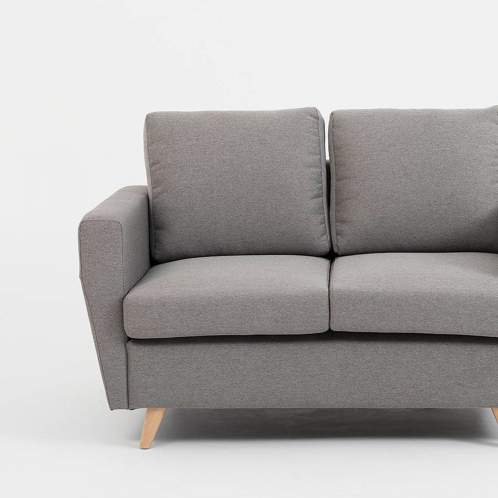 Sofa LOVER 2-Sitzer – Stahl, Natur