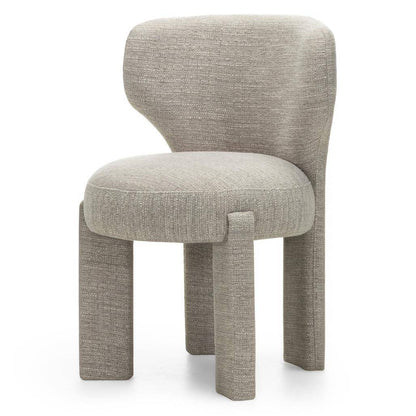 Polsterstuhl MALI beige, abgerundete Formen