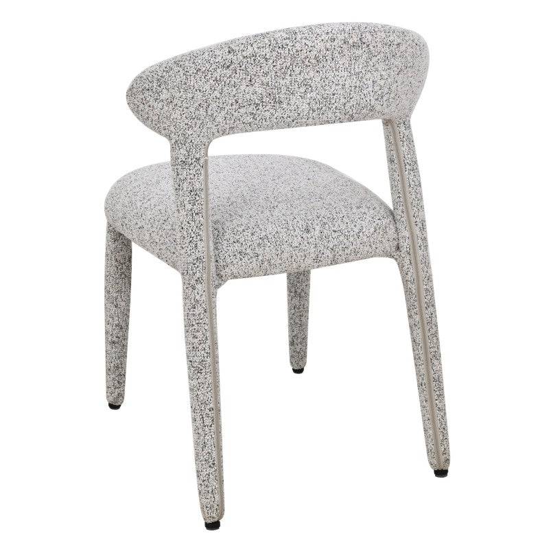 Sedia imbottita IROKIH, melange beige-grigio