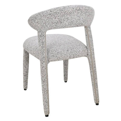 Sedia imbottita IROKIH, melange beige-grigio