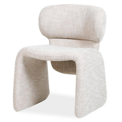 Poltrona rivestita BIZZA, beige
