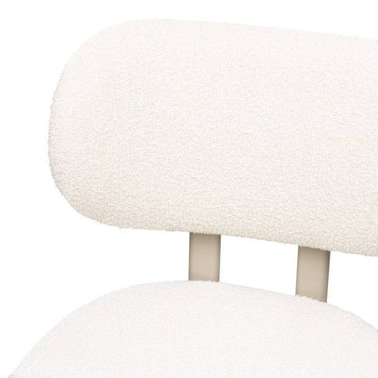 Poltrona FLARA rivestita panna gambe beige