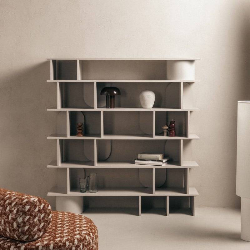 Libreria ANGALIR Cashmere Alta con Fronti Arrotondati