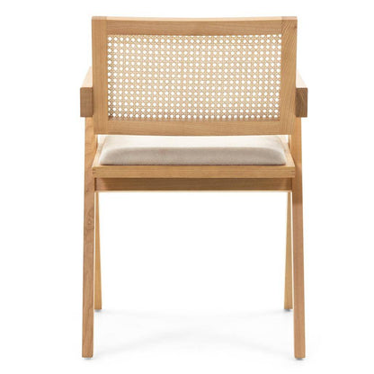 Sedia in legno RENE, intreccia viennese, naturale/beige