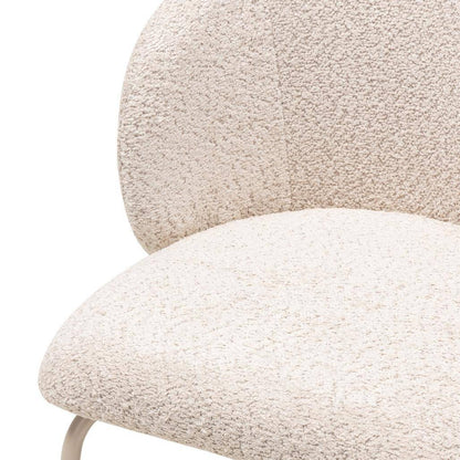 Sedia da pranzo LUEUR, beige, gambe beige