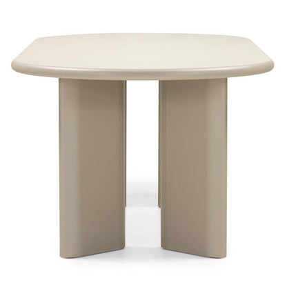 Esstisch LOREN 220 cm, dunkelbeige, oval