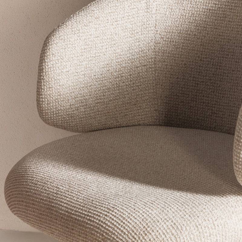 Poltrona girevole PERLA beige
