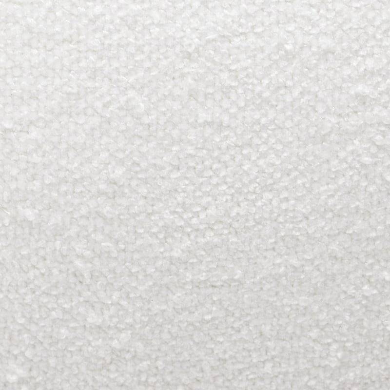 Pouf BOOP rotondo rivestito bianco