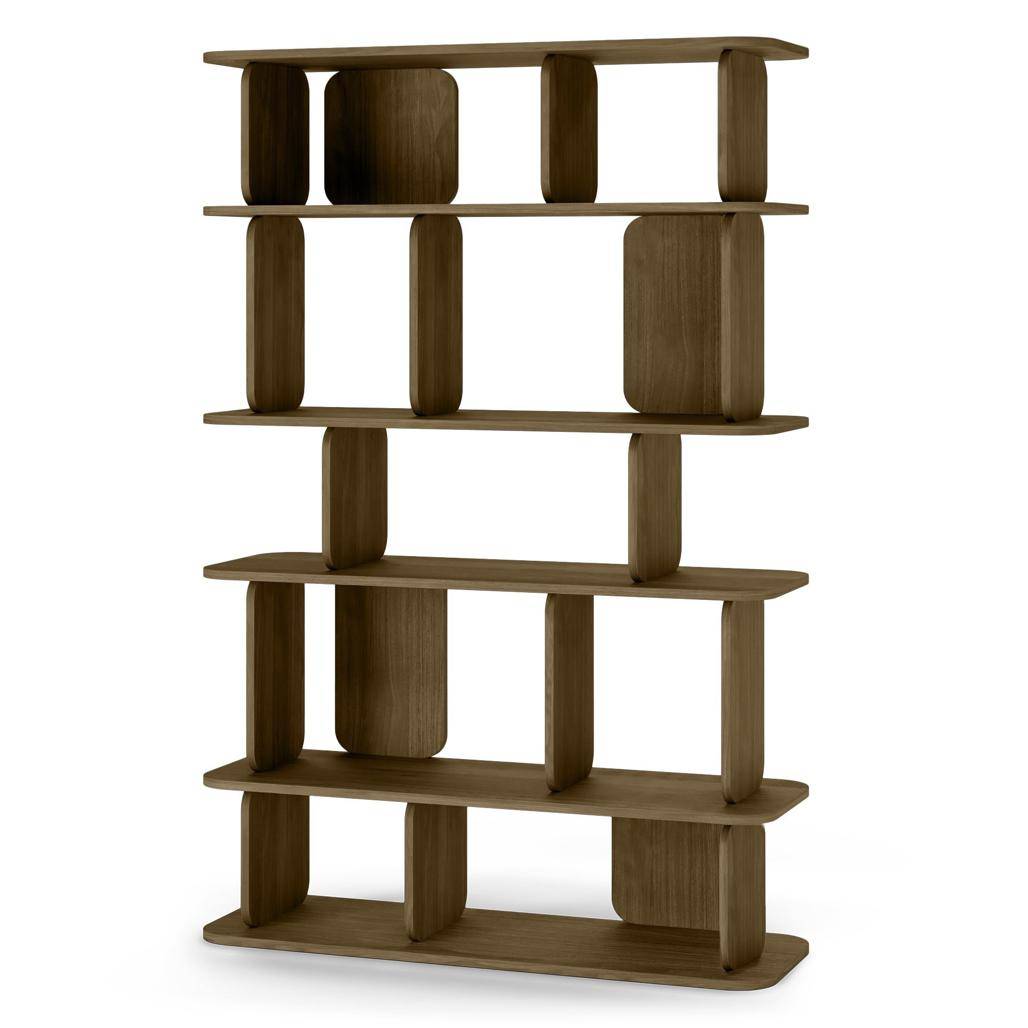 Scaffale alto arrotondato SALA, marrone espresso
