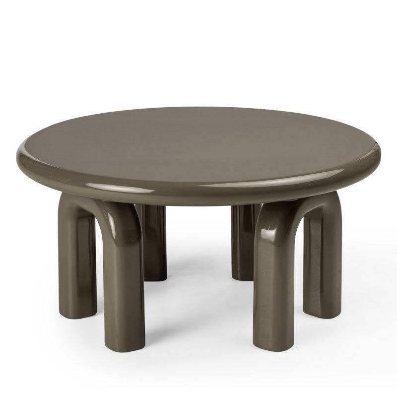 Tavolino da caffè FLIM 80 cm, verde/grigio