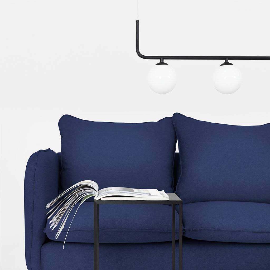 Ecksofa POSH P – Tinte, Schwarz