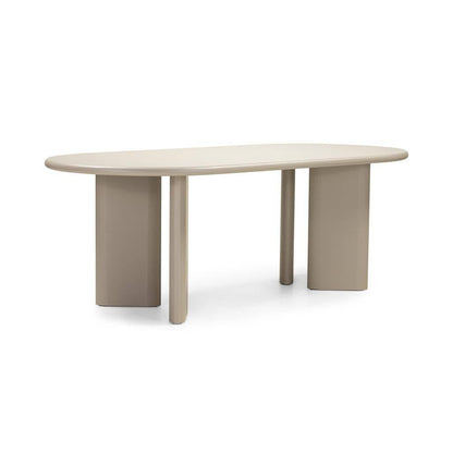 Esstisch LOREN 220 cm, dunkelbeige, oval