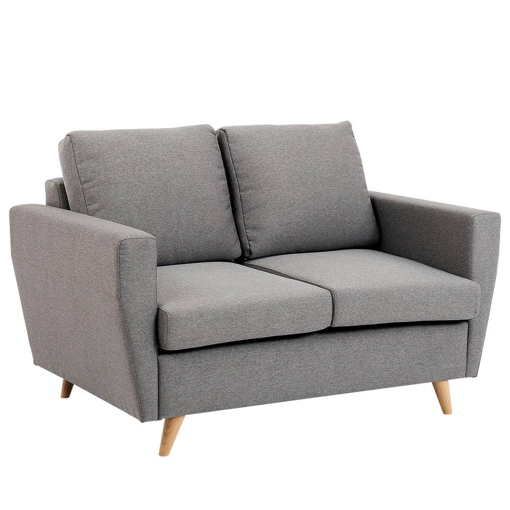 Sofa LOVER 2-Sitzer – Stahl, Natur