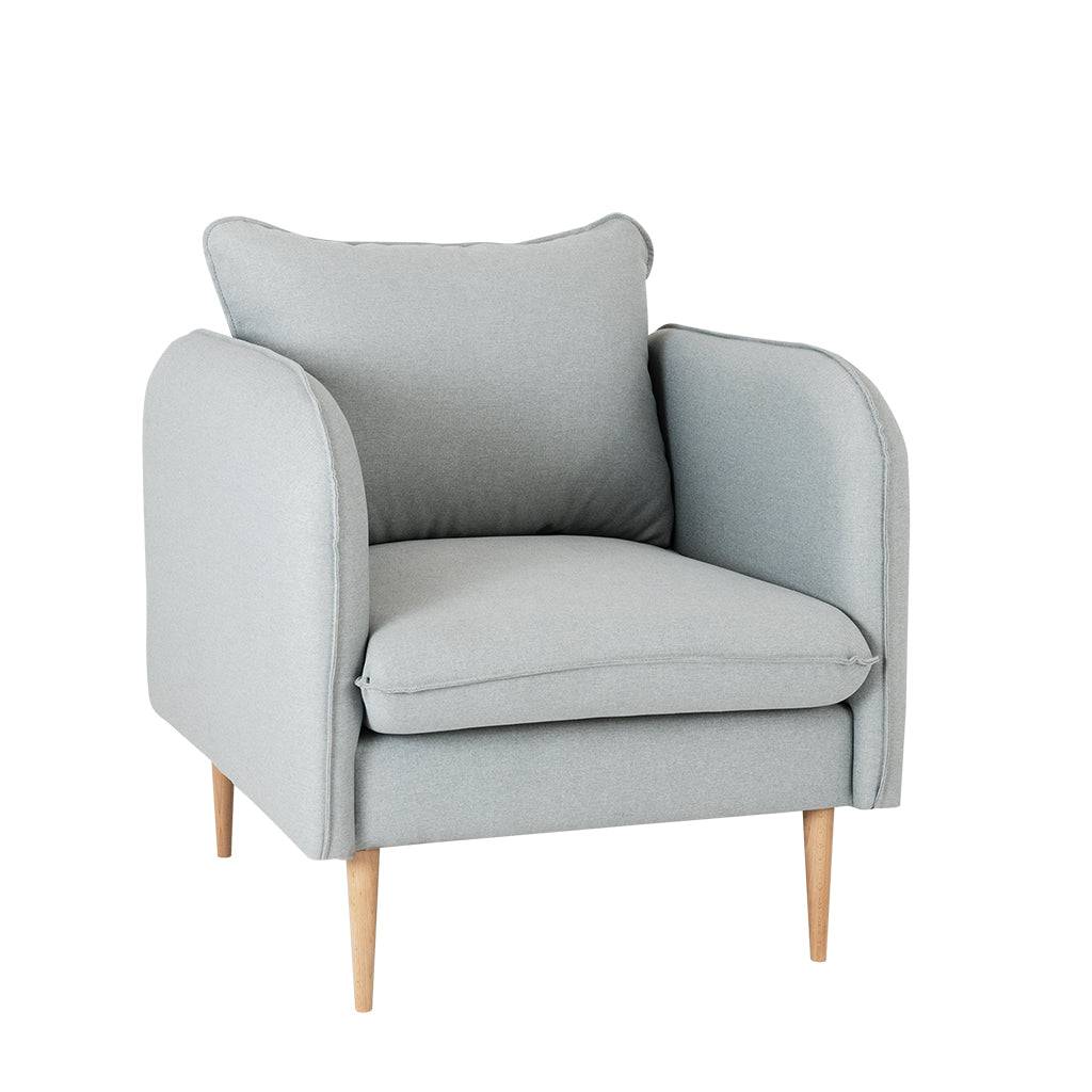 Sessel POSH WOOD - Platin, Natur