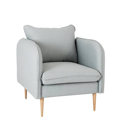 Sessel POSH WOOD - Platin, Natur