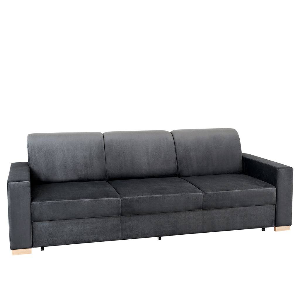 Divano letto STABLE 3 posti - grigio lilla, naturale