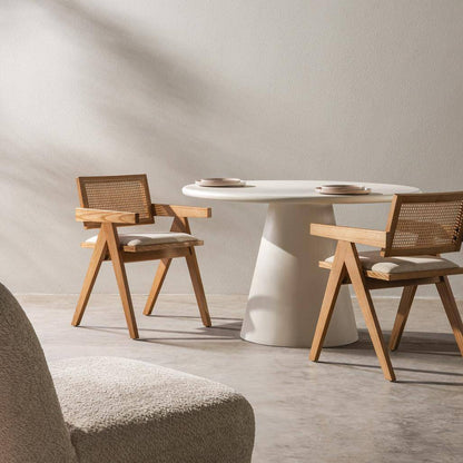 Sedia in legno RENE, intreccia viennese, naturale/beige