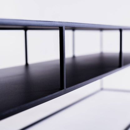 Tavolino RTV TENSIO 2 FLOOR METAL 200x45 - Nero