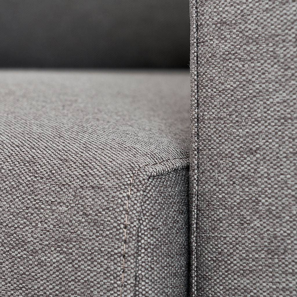 Sofa LOVER 2-Sitzer – Stahl, Natur