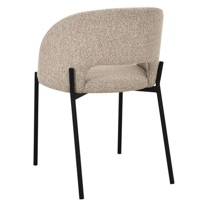 Sedia MORES con apertura schienale, beige melange