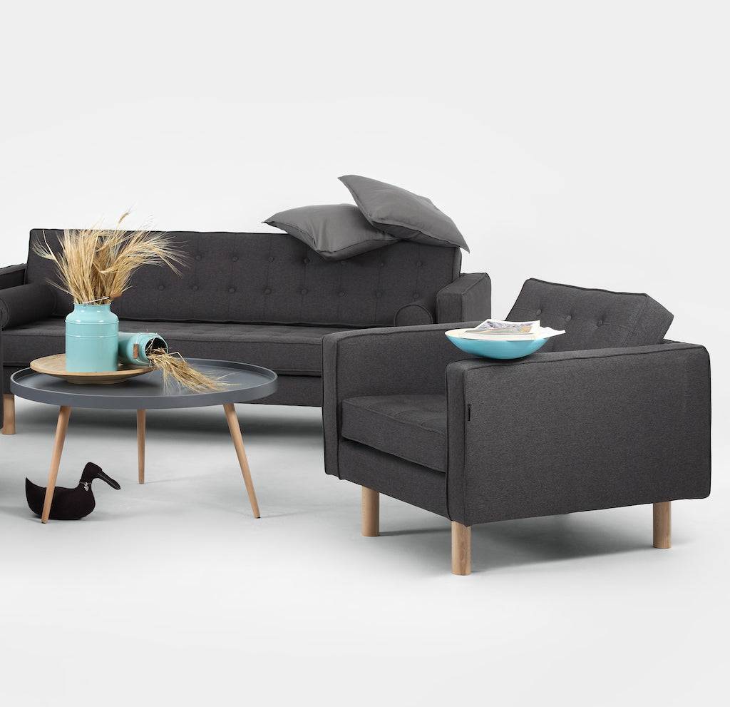 Sessel TOPIC WOOD, Carbon, Naturholz
