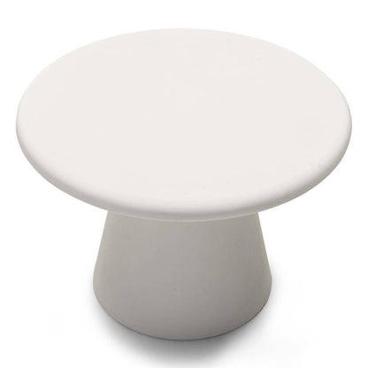 Tavolino da caffè METRE 60 cm, rotondo, ecru, microcemento