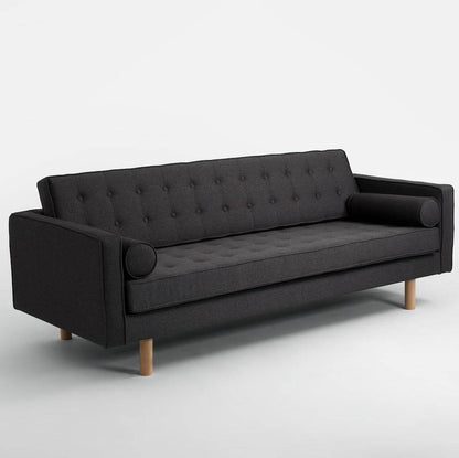Divano 3 Posti TOPIC WOOD Carbone Naturale