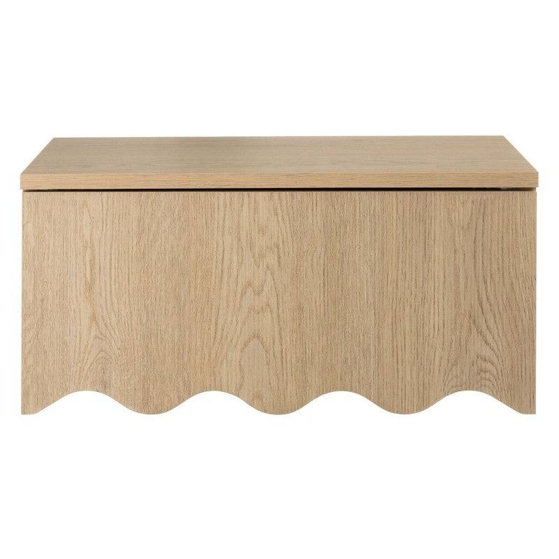 Comodino TIM Cremona Torro Oak con Onda