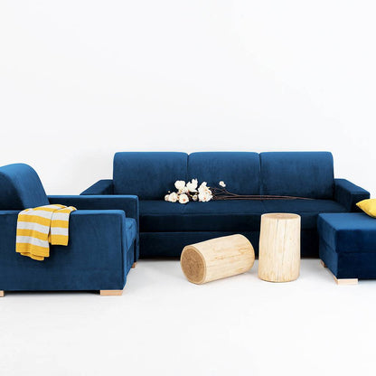 Schlafsofa STABLE 3-Sitzer - Erdbeerbaum, natur