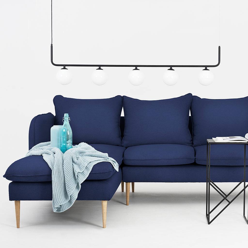 Ecksofa POSH L WOOD Tinte