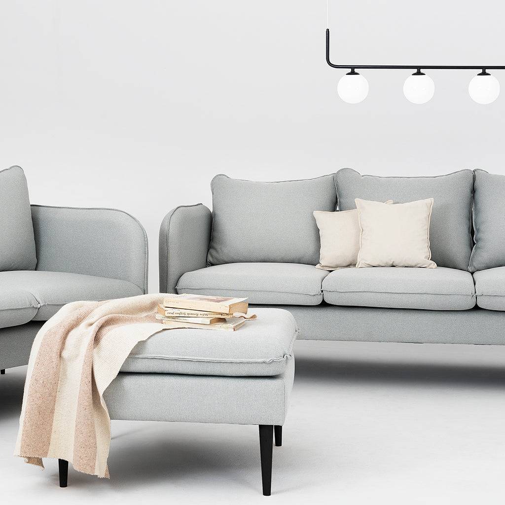 Sofa POSH 3-Sitzer - Schwarz Platin